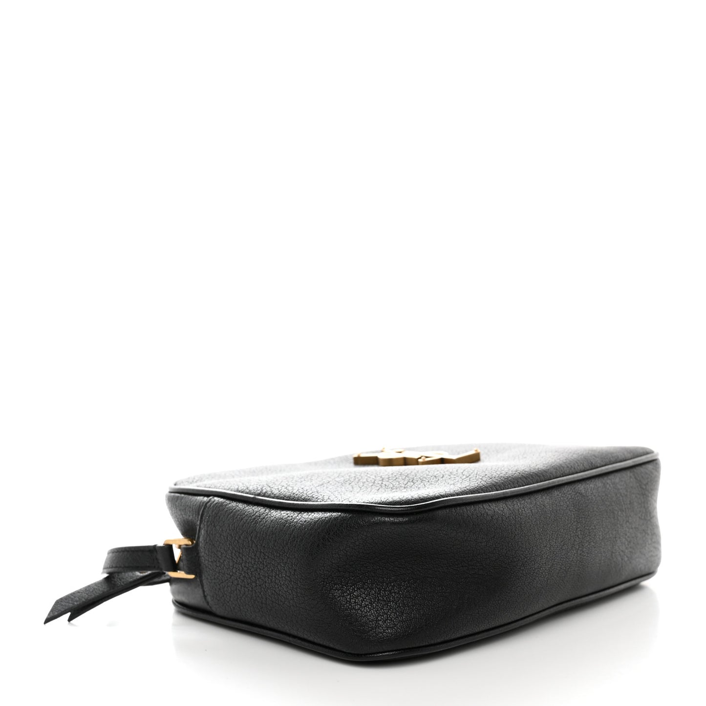 Grained Lambskin Monogram Lou Camera Bag Black