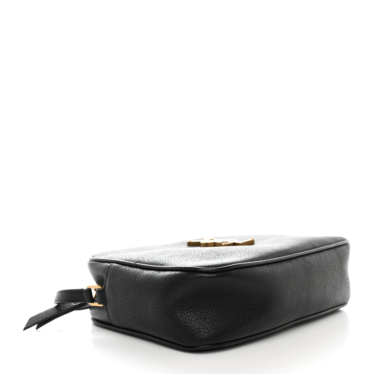 Saint Laurent Grained Lambskin Monogram Lou Camera Bag Black 4 of 14