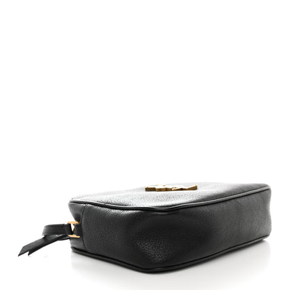 Saint Laurent Grained Lambskin Monogram Lou Camera Bag Black 4 of 14