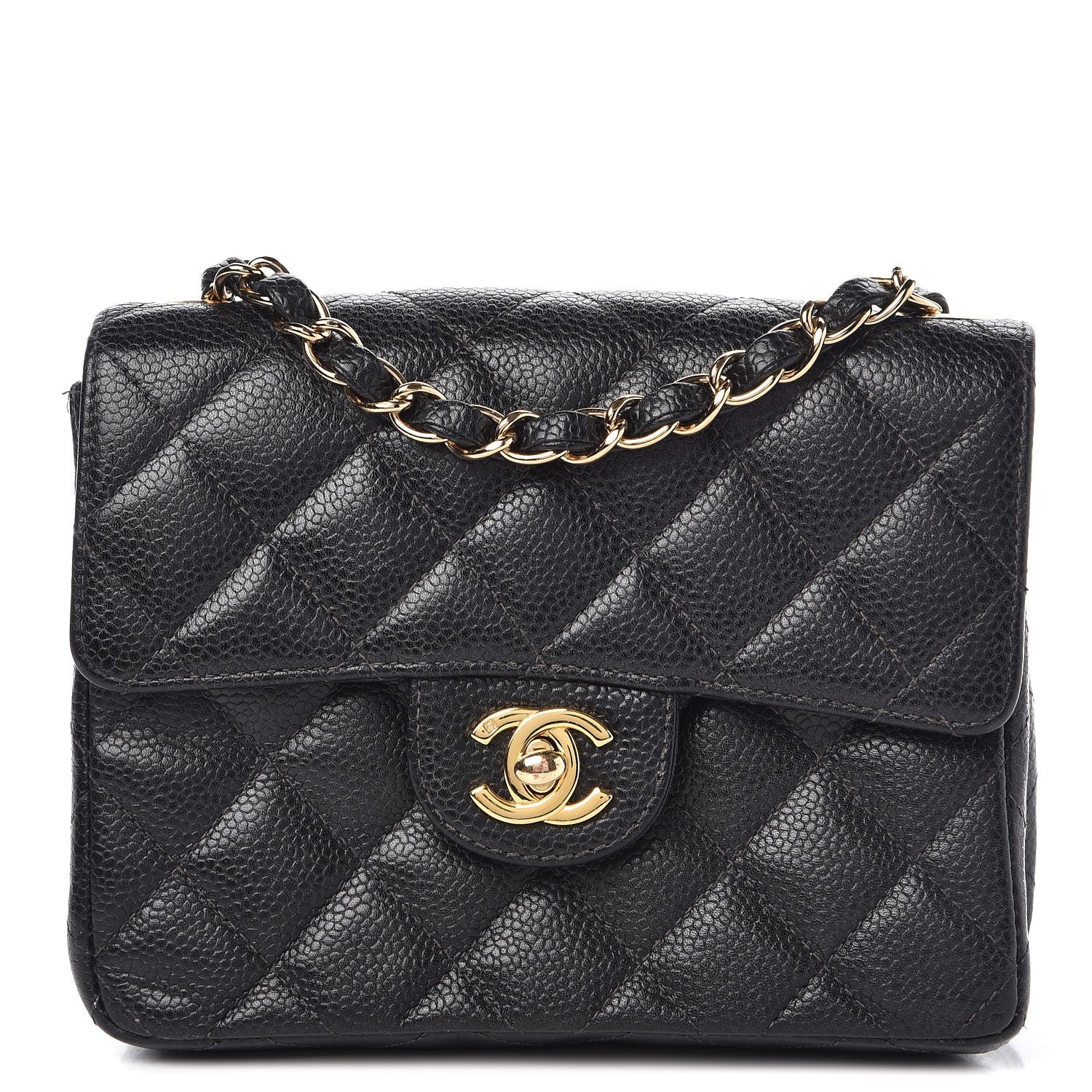 Chanel Caviar Quilted Mini Square Flap Black 1 of 9