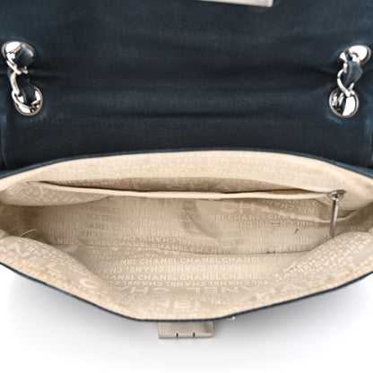 Chanel Canvas Lambskin Mademoiselle Lock Flap Navy White 5 of 16