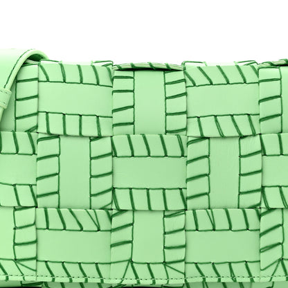 Bottega Veneta Nappa Maxi Intrecciato Overlock Stitched Cassette Crossbody Bag Parakeet 7 of 9