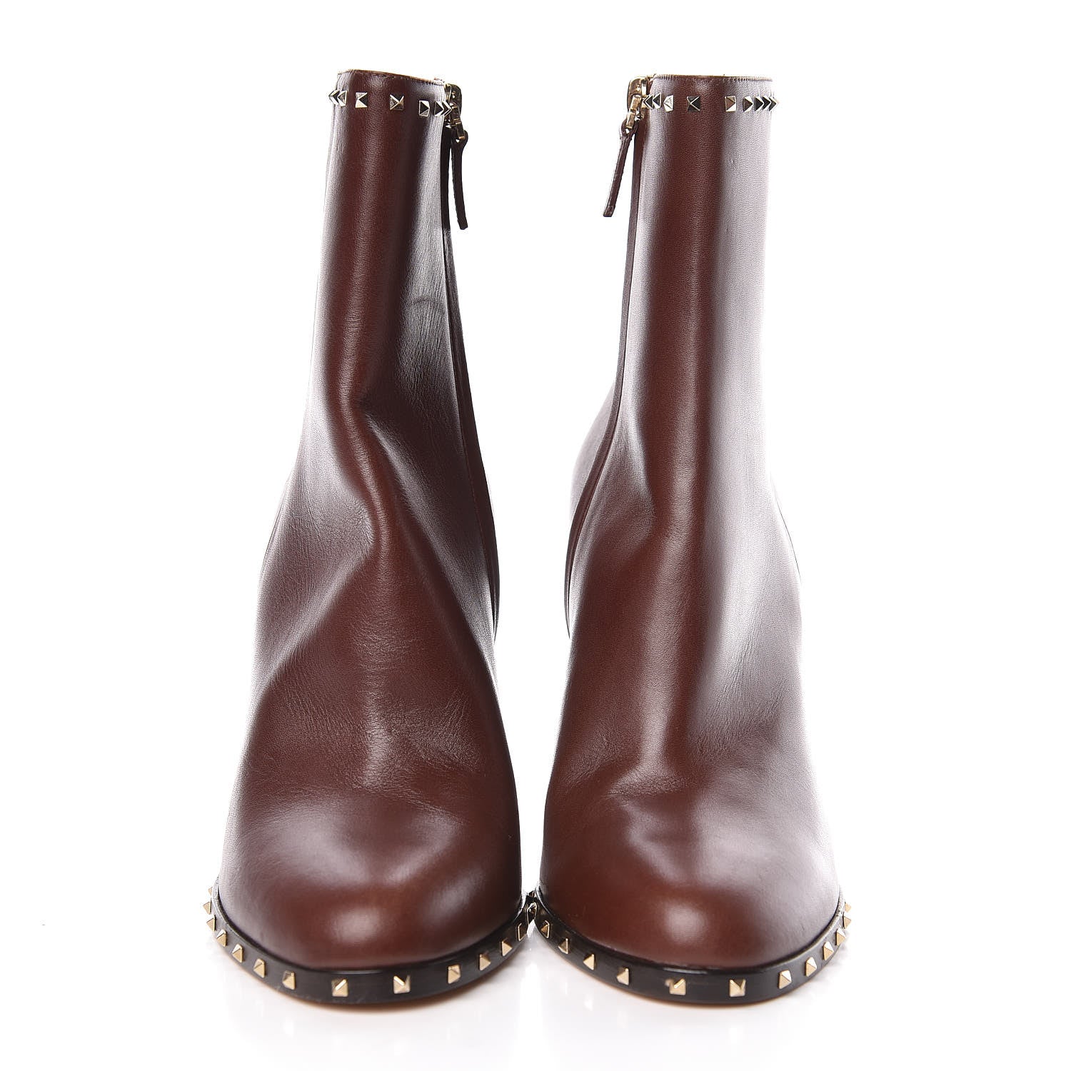 Valentino Garavani Nappa Soul Rockstud 90mm Ankle Boots 39 Brown 2 of 9