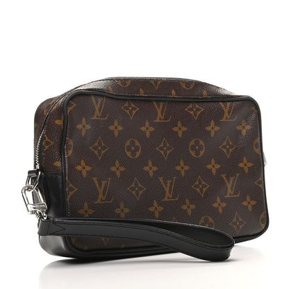 Louis Vuitton Monogram Macassar Kasai Clutch Black 3 of 8