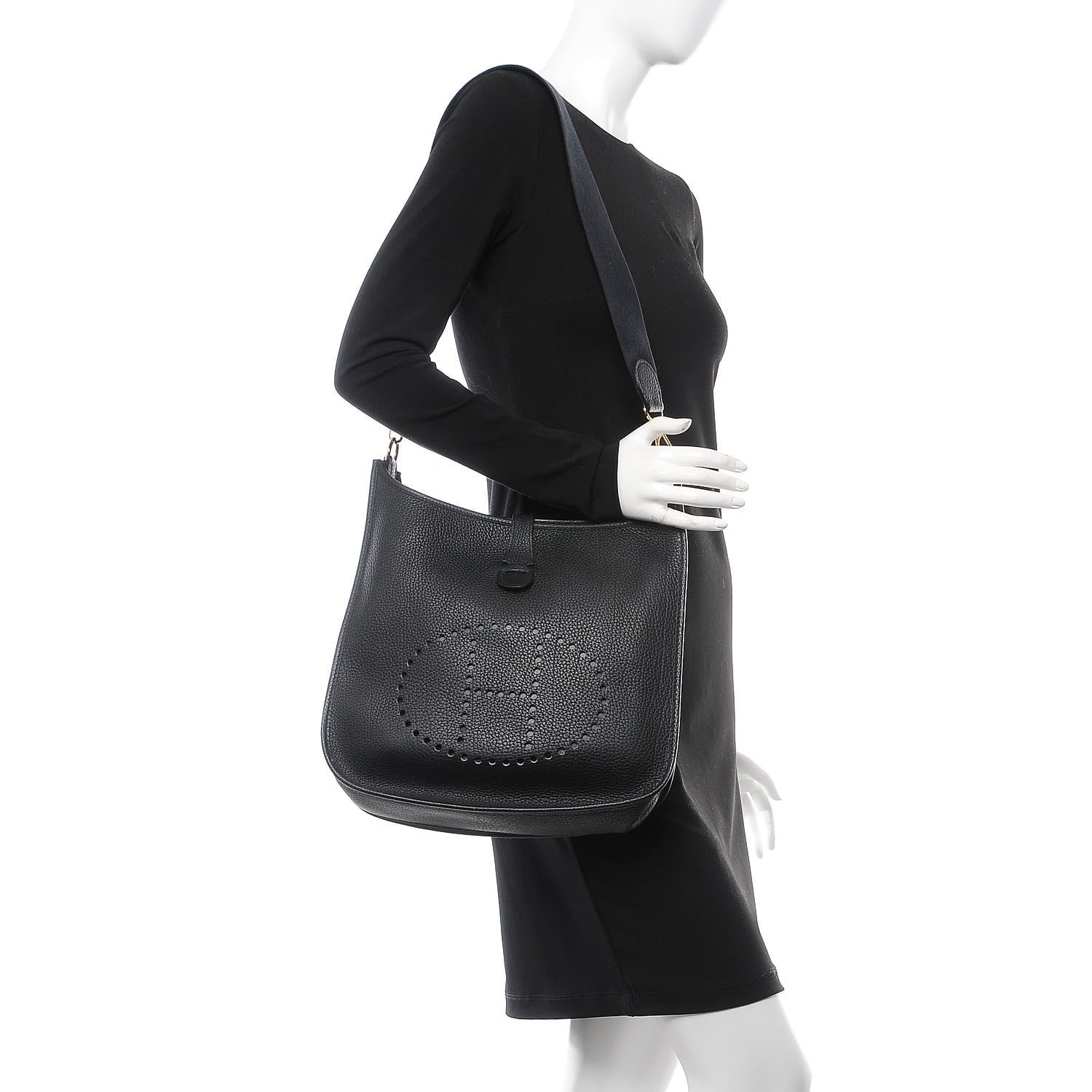 Hermes Togo Evelyne GM Black 2 of 10