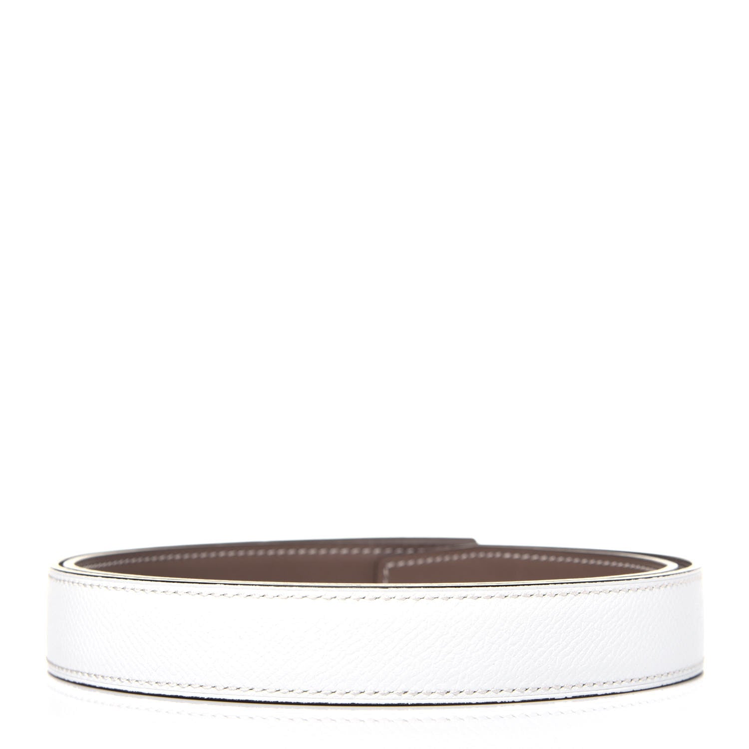 Hermes Swift Epsom 24mm Belt Strap 80 White Etoupe 2 of 7