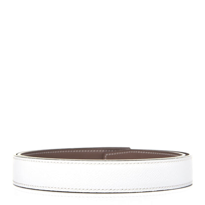 Hermes Swift Epsom 24mm Belt Strap 80 White Etoupe 2 of 7