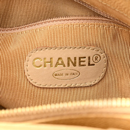 Chanel Caviar Logo Shoulder Bag Beige 6 of 15