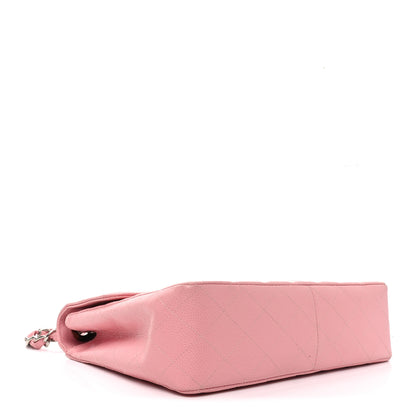 Chanel Caviar Quilted Jumbo Single Flap Pink 4 of 11