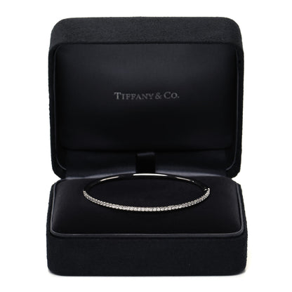 Tiffany 18K White Gold Diamond Metro Bangle Bracelet 5 of 5