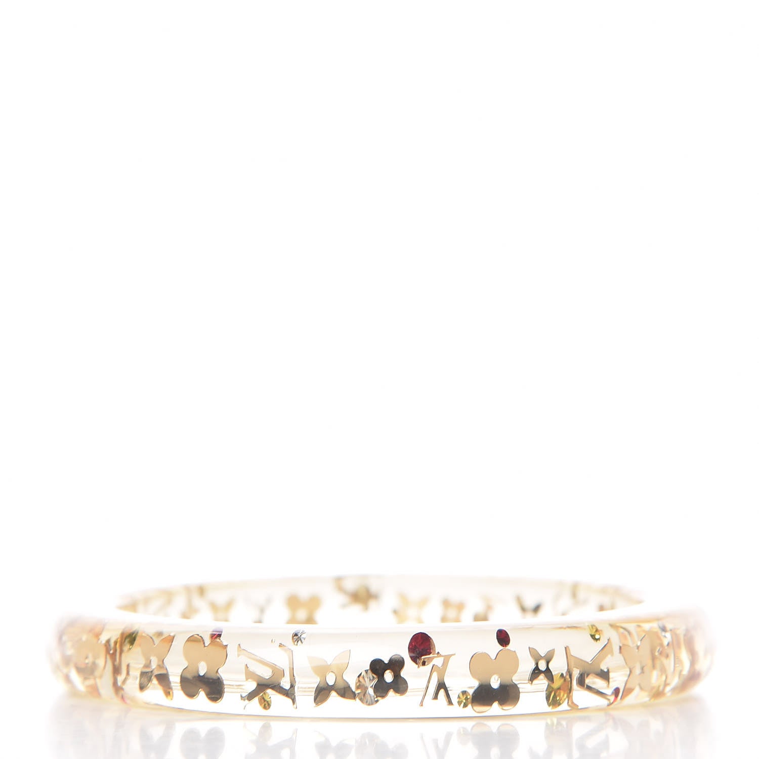 Louis Vuitton Resin Swarovski Inclusion Bracelet PM Transparent 1 of 4