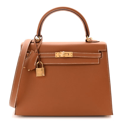 Hermes Epsom Kelly Sellier 25 Gold 1 of 11