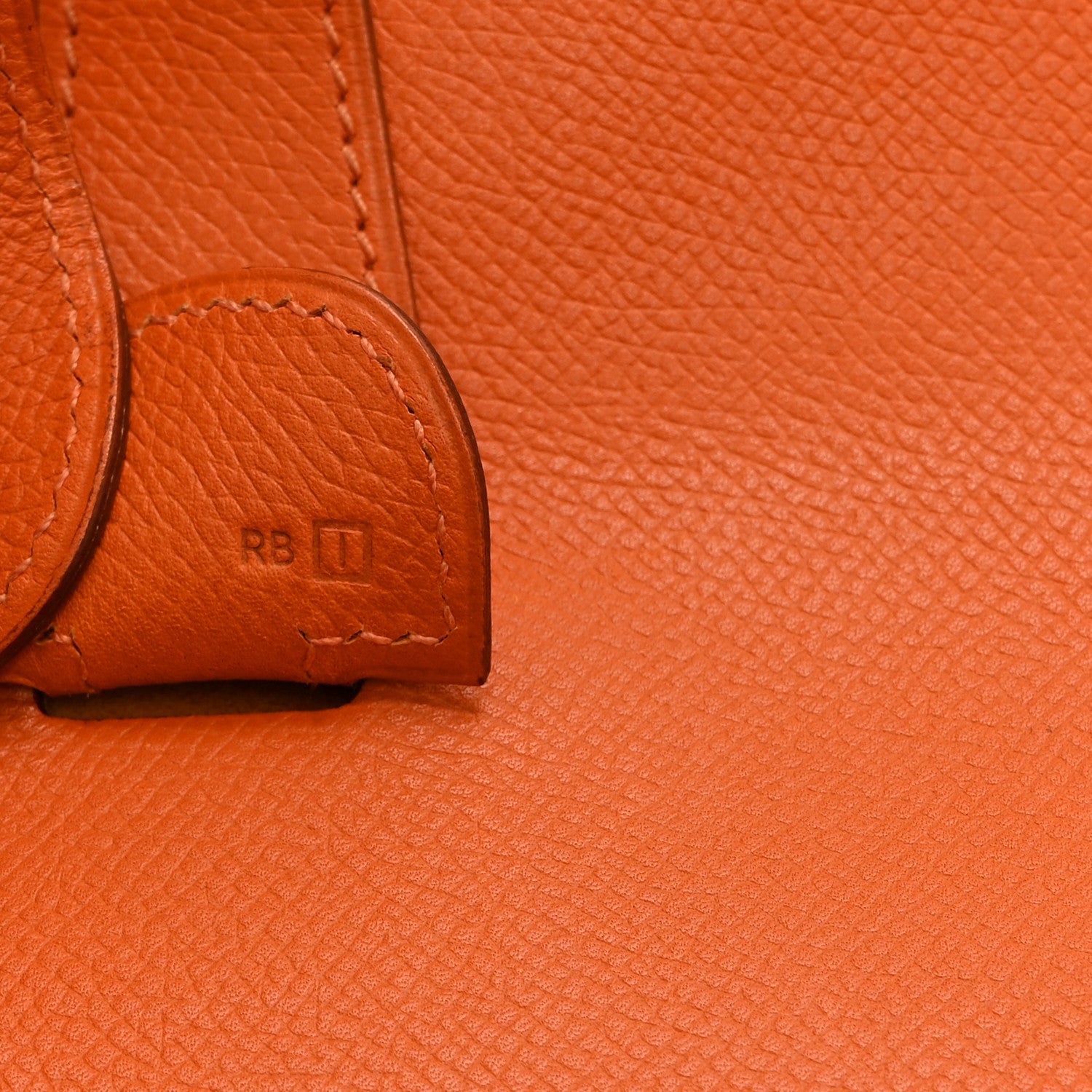 Hermes Epsom Evelyne II GM Orange 7 of 11