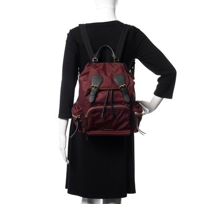 Burberry Nylon Medium Rucksack Backpack Burgundy Red 2 of 9