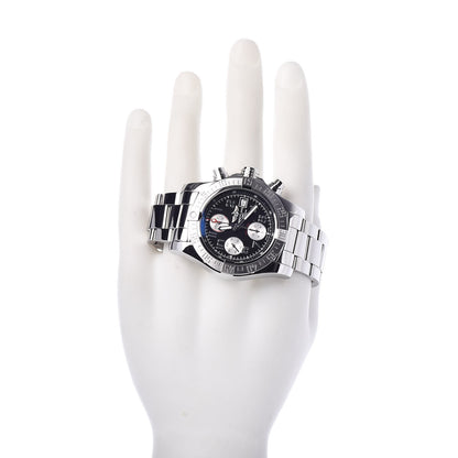 Breitling Stainless Steel 43mm Avenger II Chronograph Automatic Watch Volcano Black A13381 2 of 8