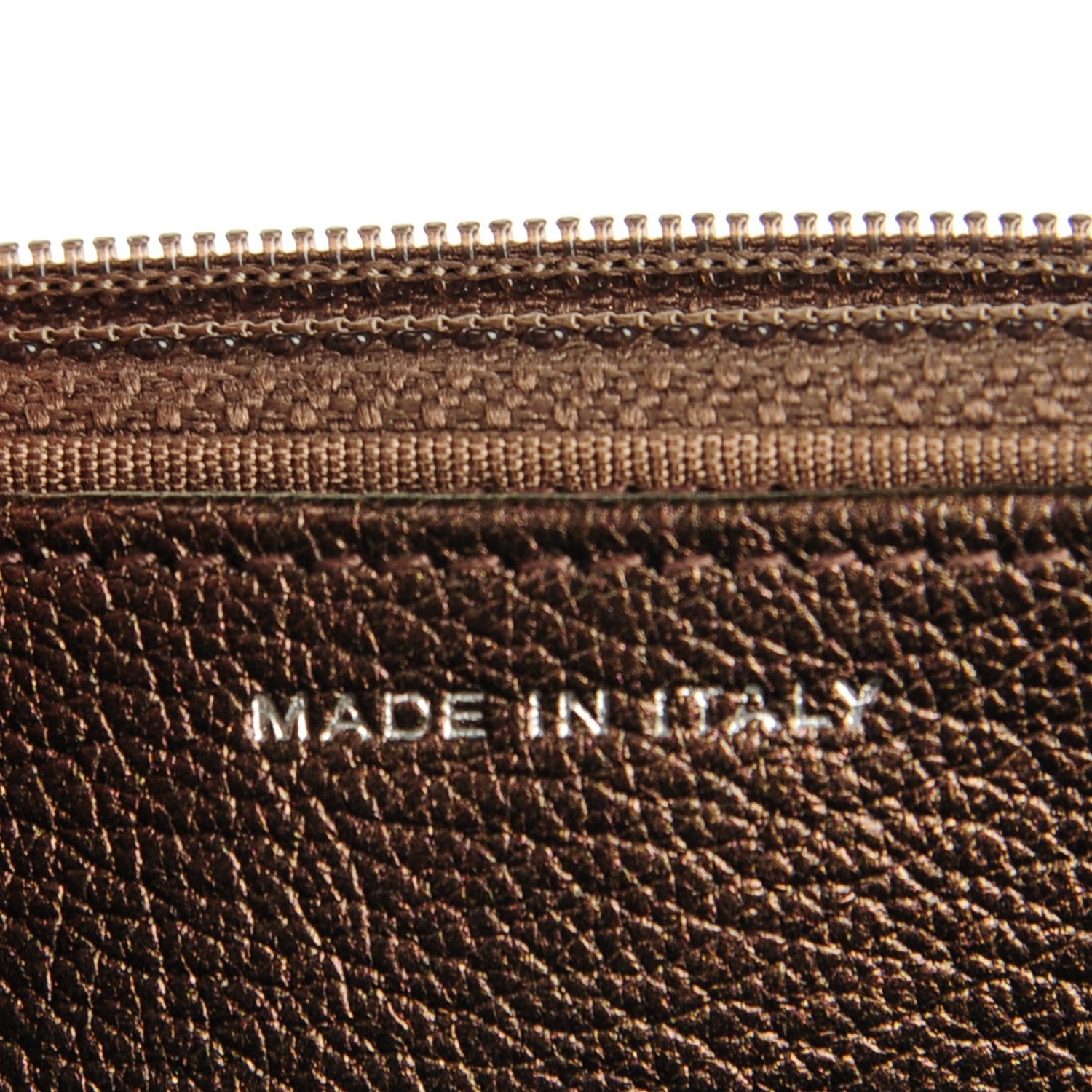 Chanel Iridescent Goatskin Quilted Wallet On Chain WOC Bronze 7 of 8
