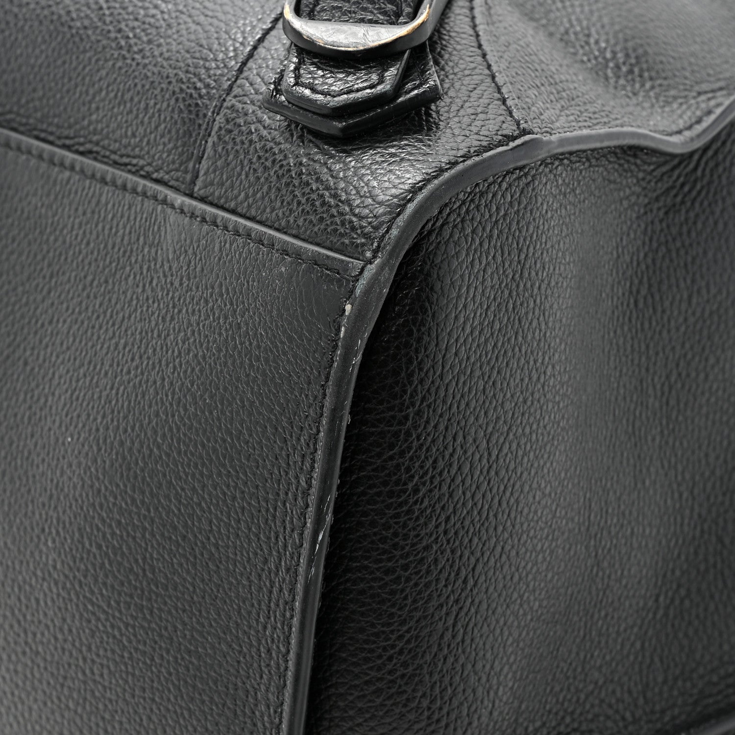Balenciaga Grained Calfskin Neo Classic Black Hardware Large Top Handle Bag Black 15 of 21