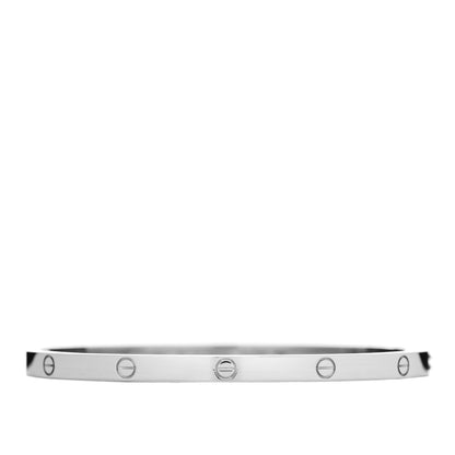 Cartier 18K White Gold Small LOVE Bracelet 16 3 of 5