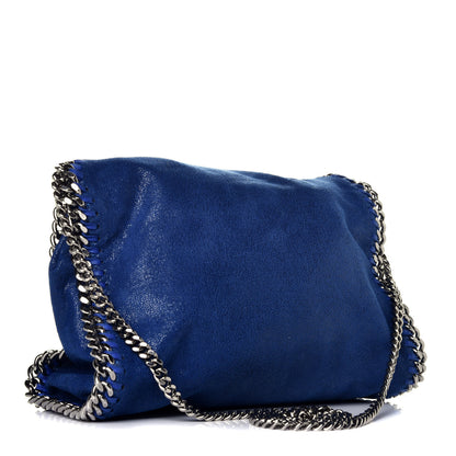 Stella McCartney Shaggy Deer Mini Falabella Fold Over Tote Blue 4 of 9