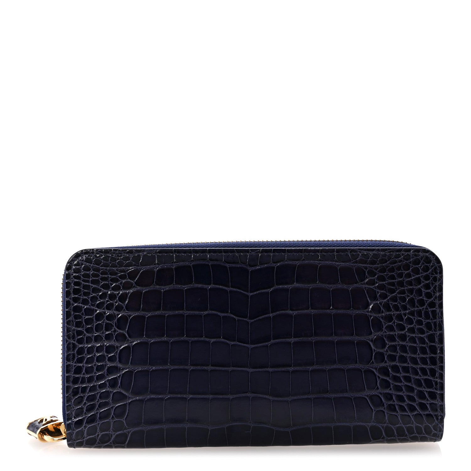 Louis Vuitton Matte Alligator Zippy Padlock Wallet Blue 1 of 6