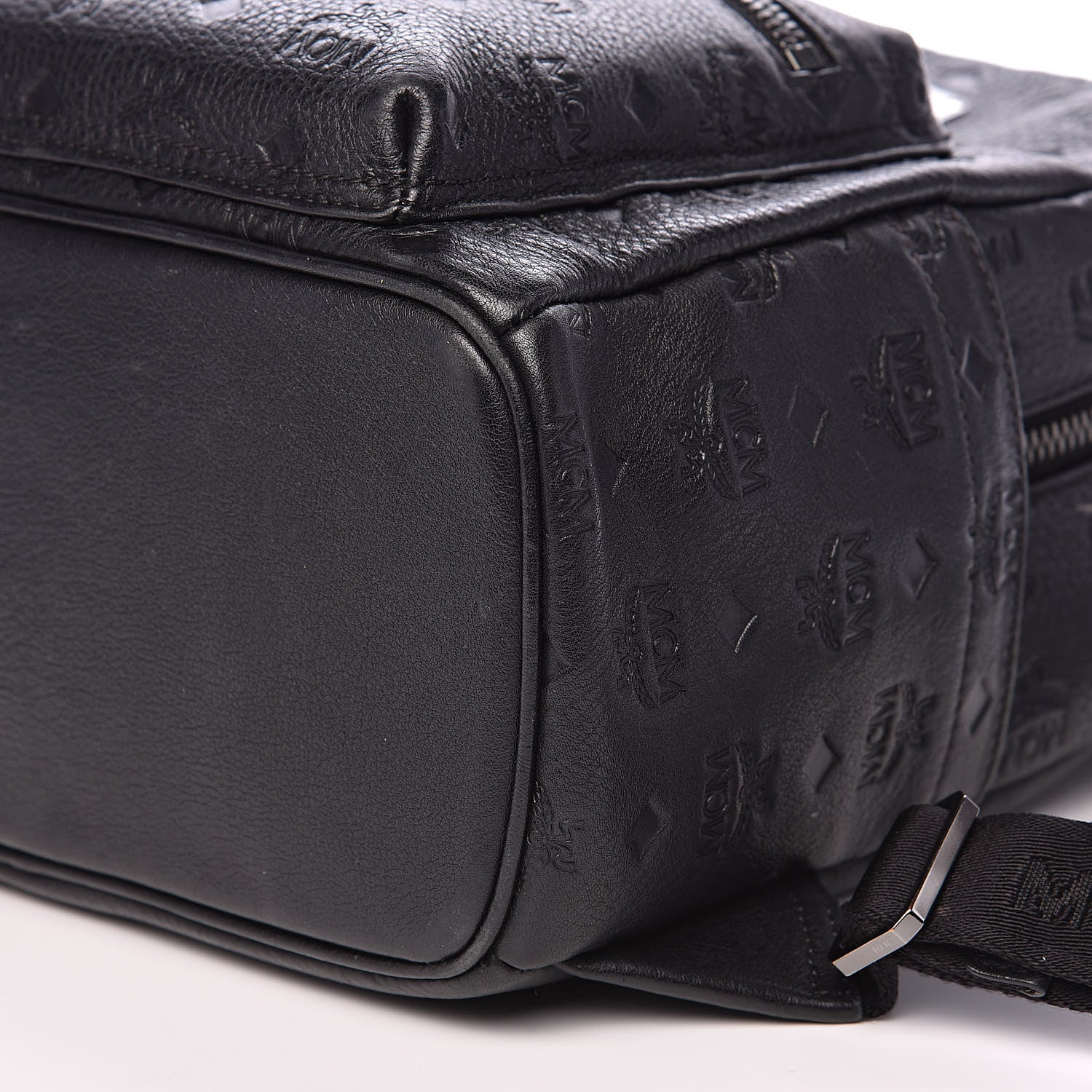 MCM Calfskin Ottomar Small Stark Backpack Black 8 of 12