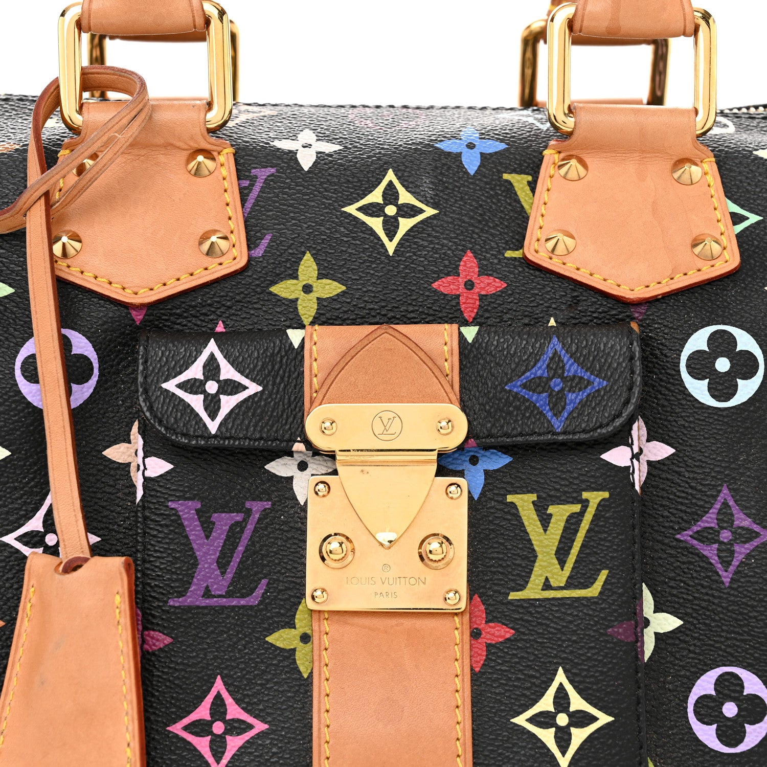 Louis Vuitton Monogram Multicolor Speedy 30 Black 8 of 13