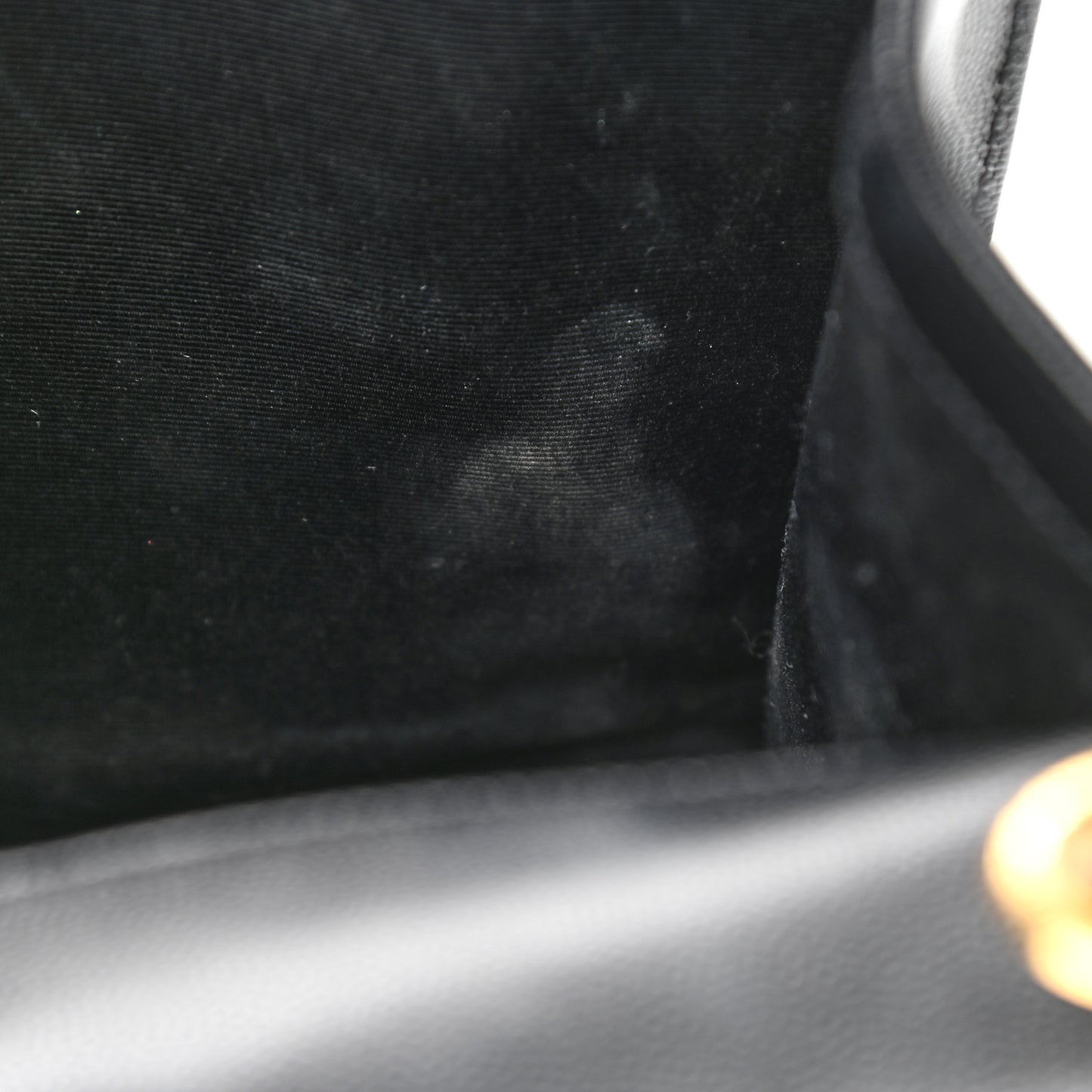 Grain De Poudre Matelasse Chevron Large Monogram Satchel Black