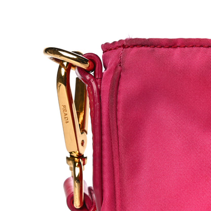 Prada Tessuto Nylon Patent Pocket Messenger Bag Fuxia 14 of 19