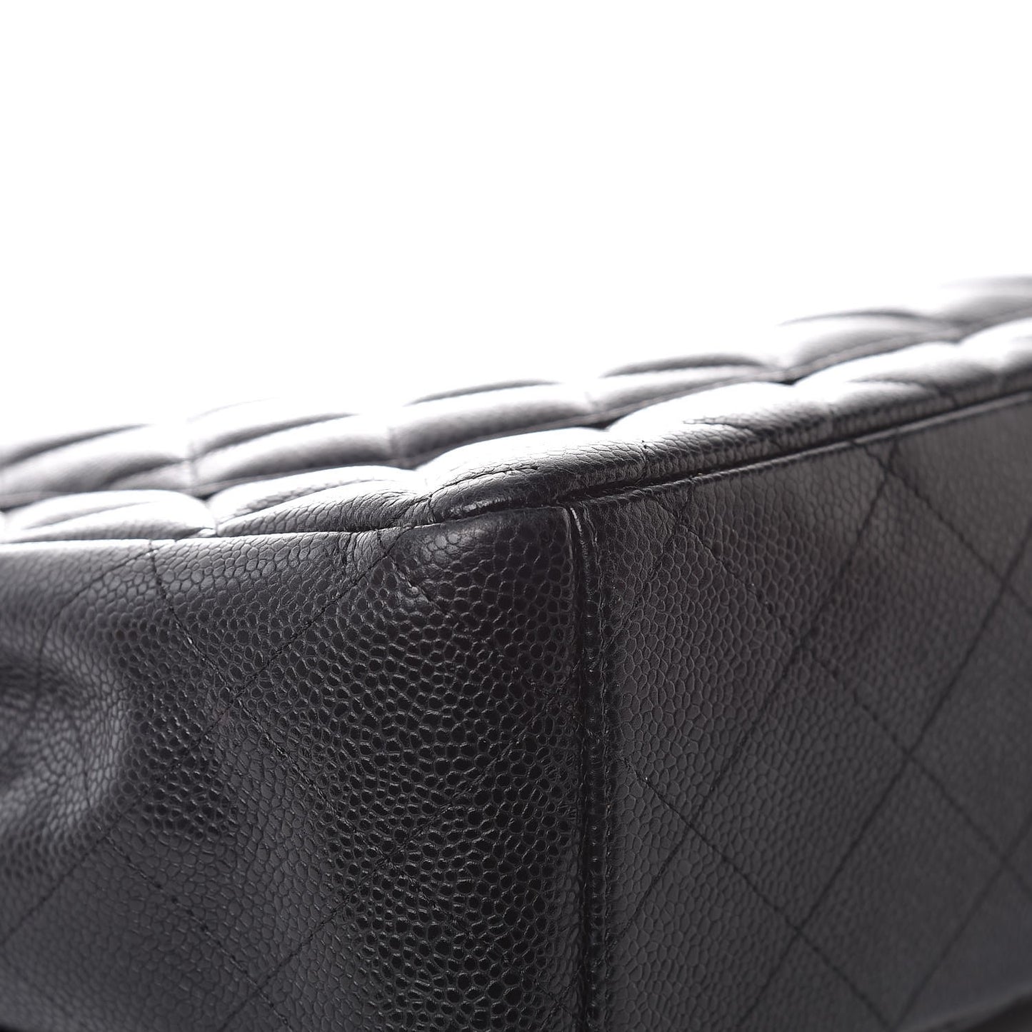 Caviar Quilted Maxi Double Flap Black