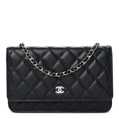 Chanel Caviar Quilted Wallet On Chain WOC Black 1 of 11