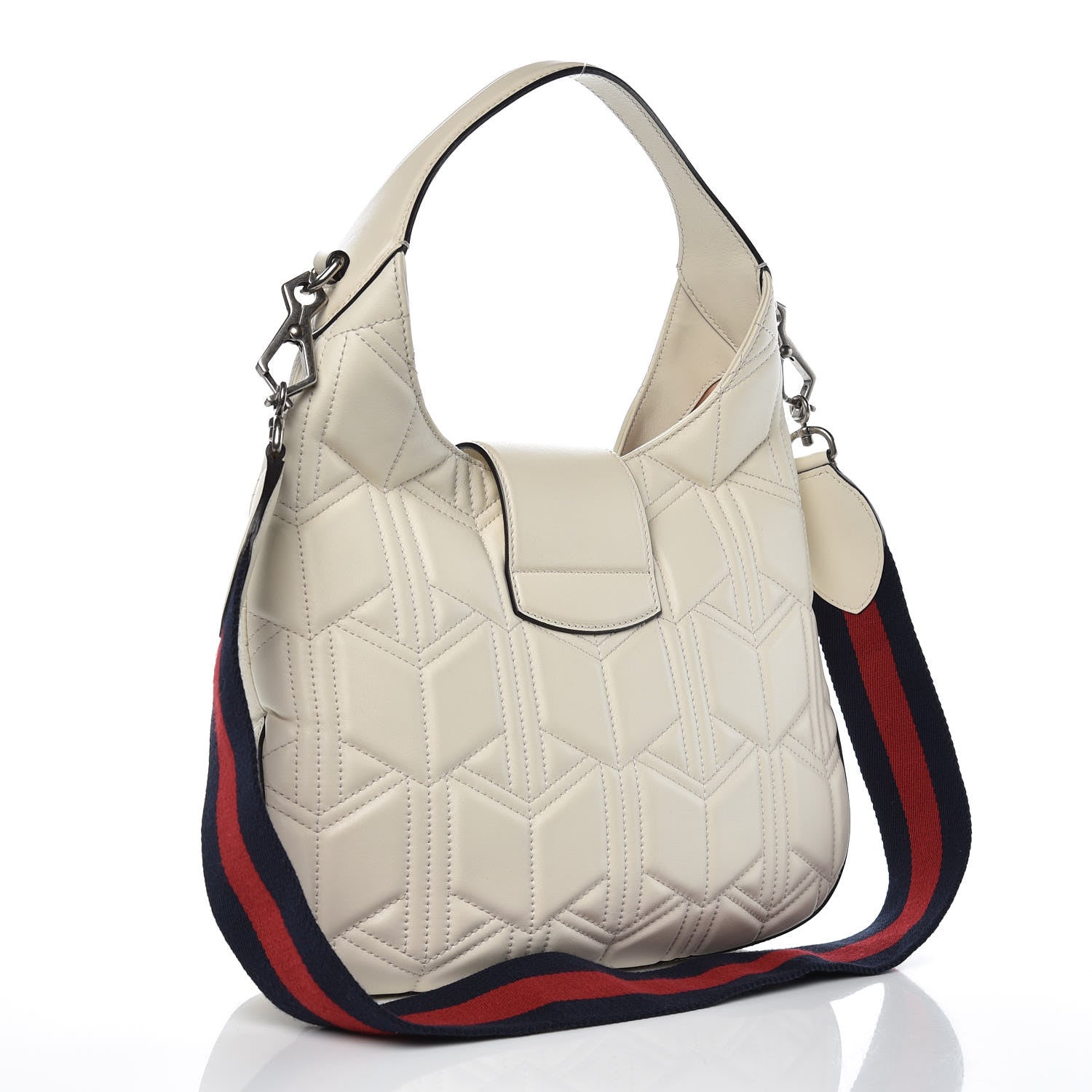 Gucci Calfskin Web Quilted Small Dionysus Hobo White 3 of 9