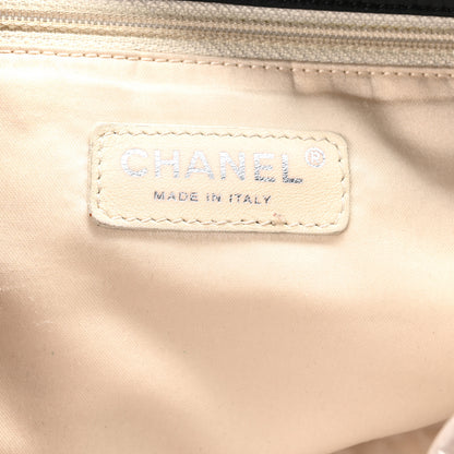 Chanel Lambskin Quilted Large East West Tote Black 5 of 9