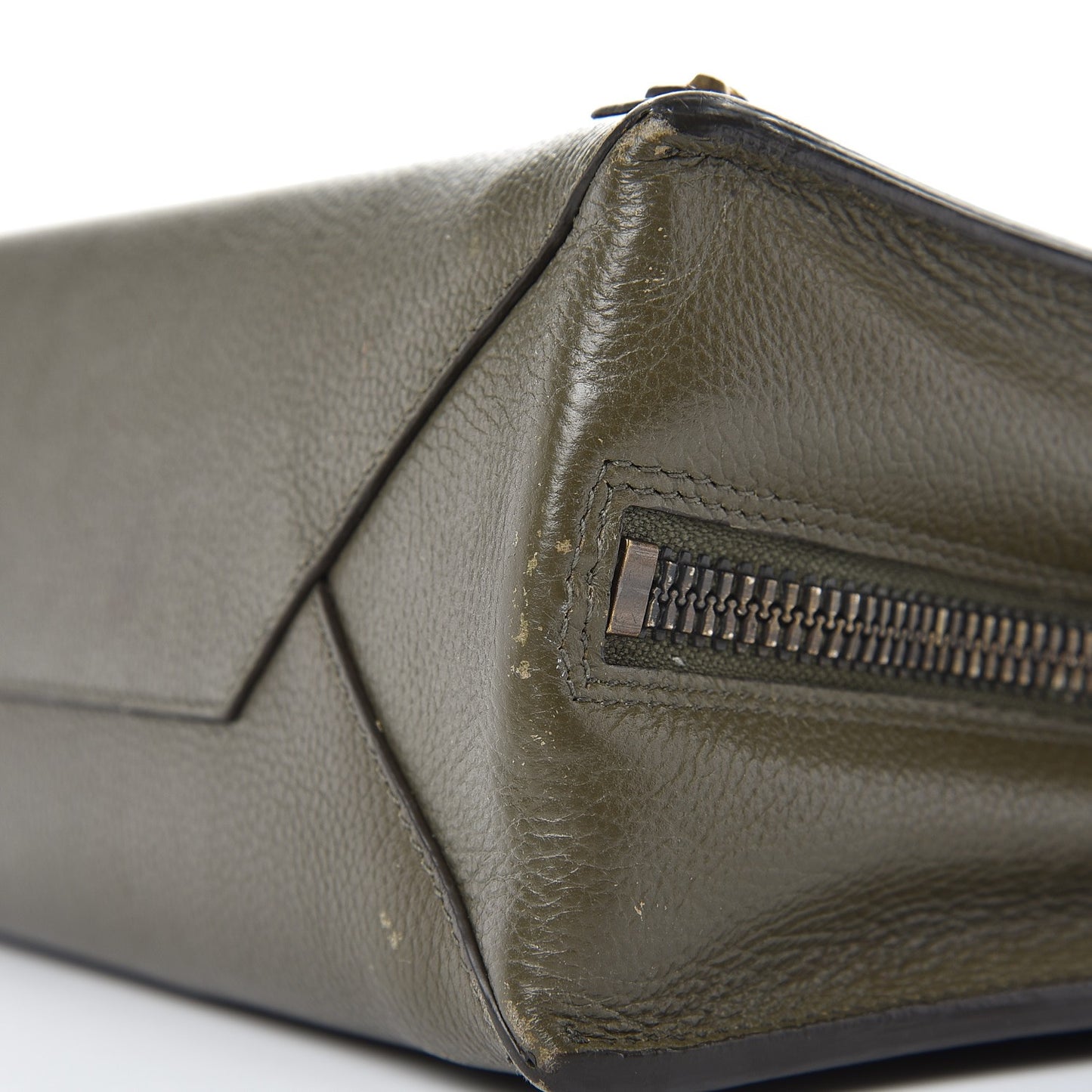 Veau Papier A6 Zip Around Tote Green