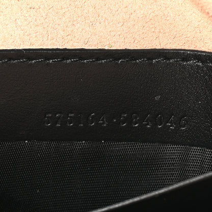 Gucci Calfskin Matelasse GG Marmont Round Wrist Wallet Black 6 of 9