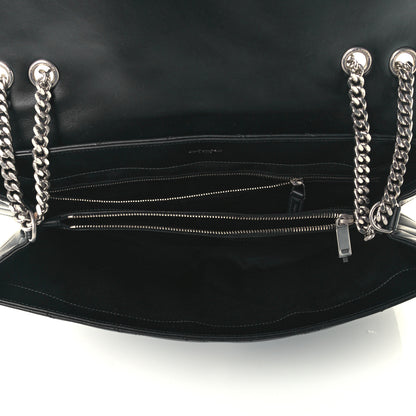 Saint Laurent Calfskin Y Quilted Monogram Large Loulou Chain Satchel Black 5 of 11