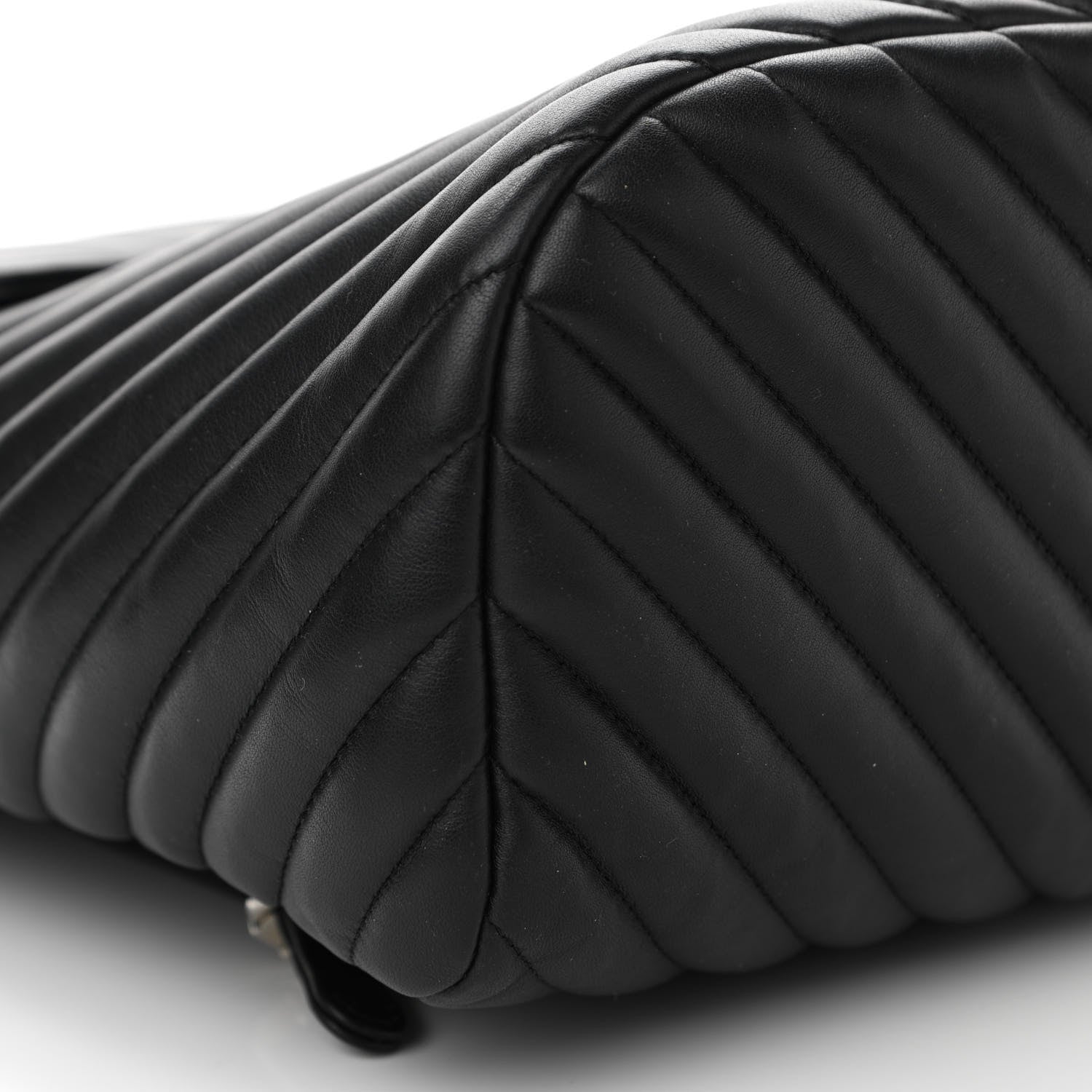 Chanel Calfskin Chevron Quilted Large Urban Spirit Backpack Black 9 of 11