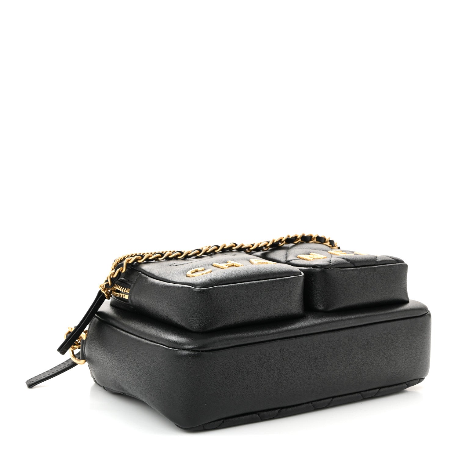 Chanel Calfskin Quilted Small Camera Case Black 4 of 10