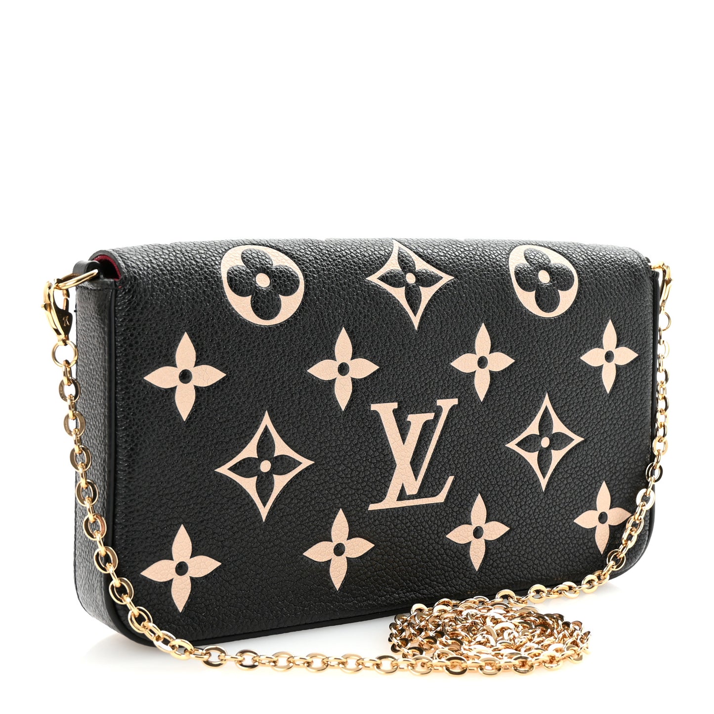 Empreinte Monogram Giant Felicie Pochette Black Beige
