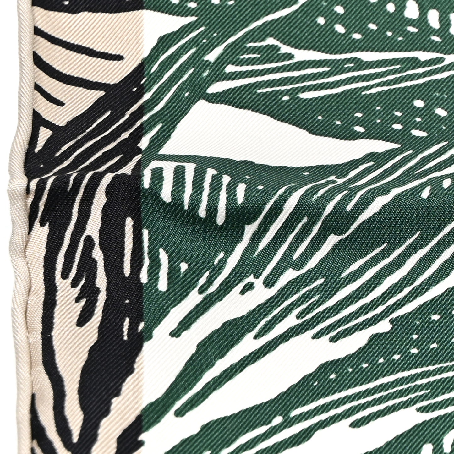 Silk Cavalier En Formes Scarf 90 Creme Vert Jaune Vif