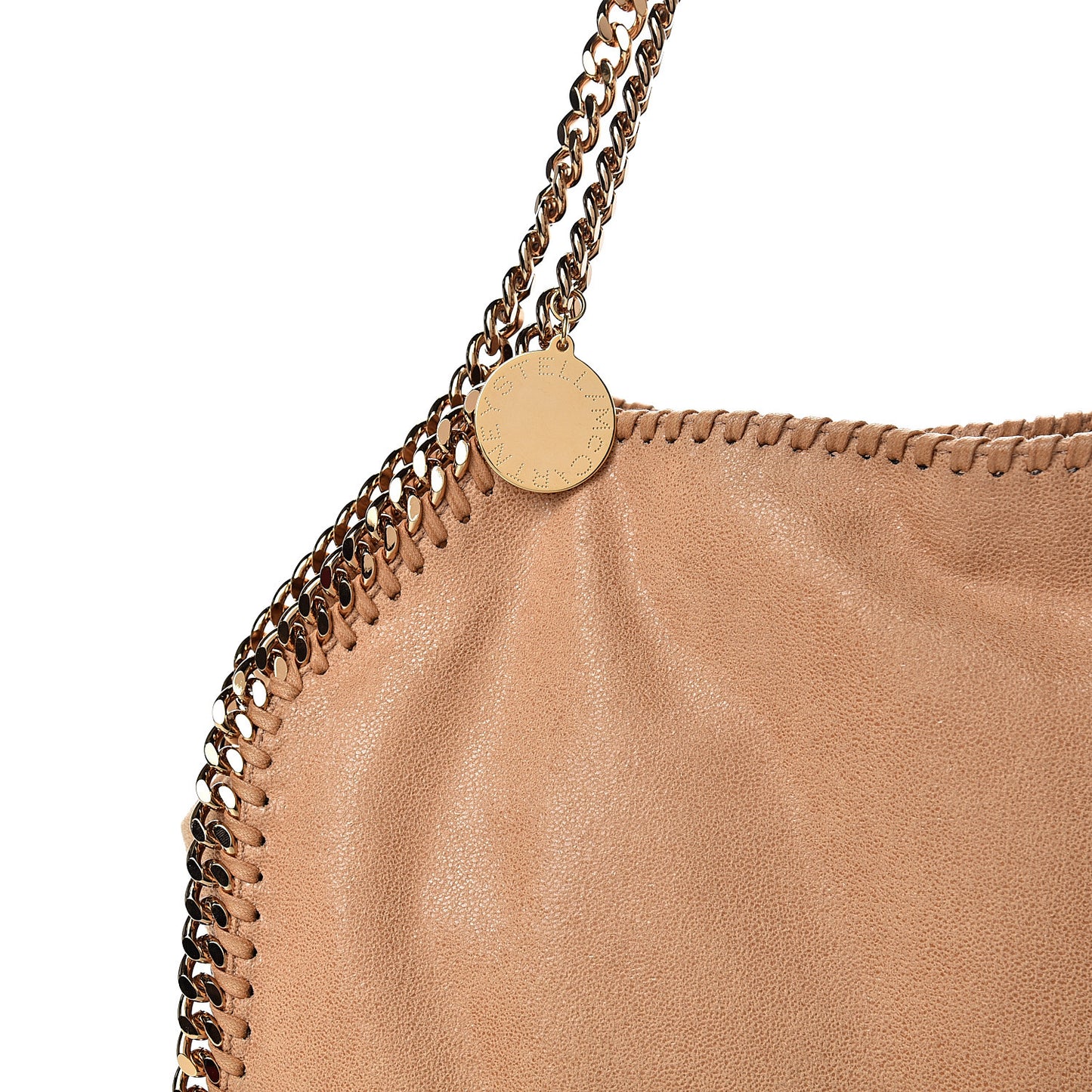 Shaggy Deer Small Falabella Tote Tan