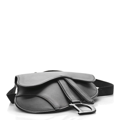 Christian Dior Ultra Matte Calfskin Saddle Belt Bag Black 4 of 10
