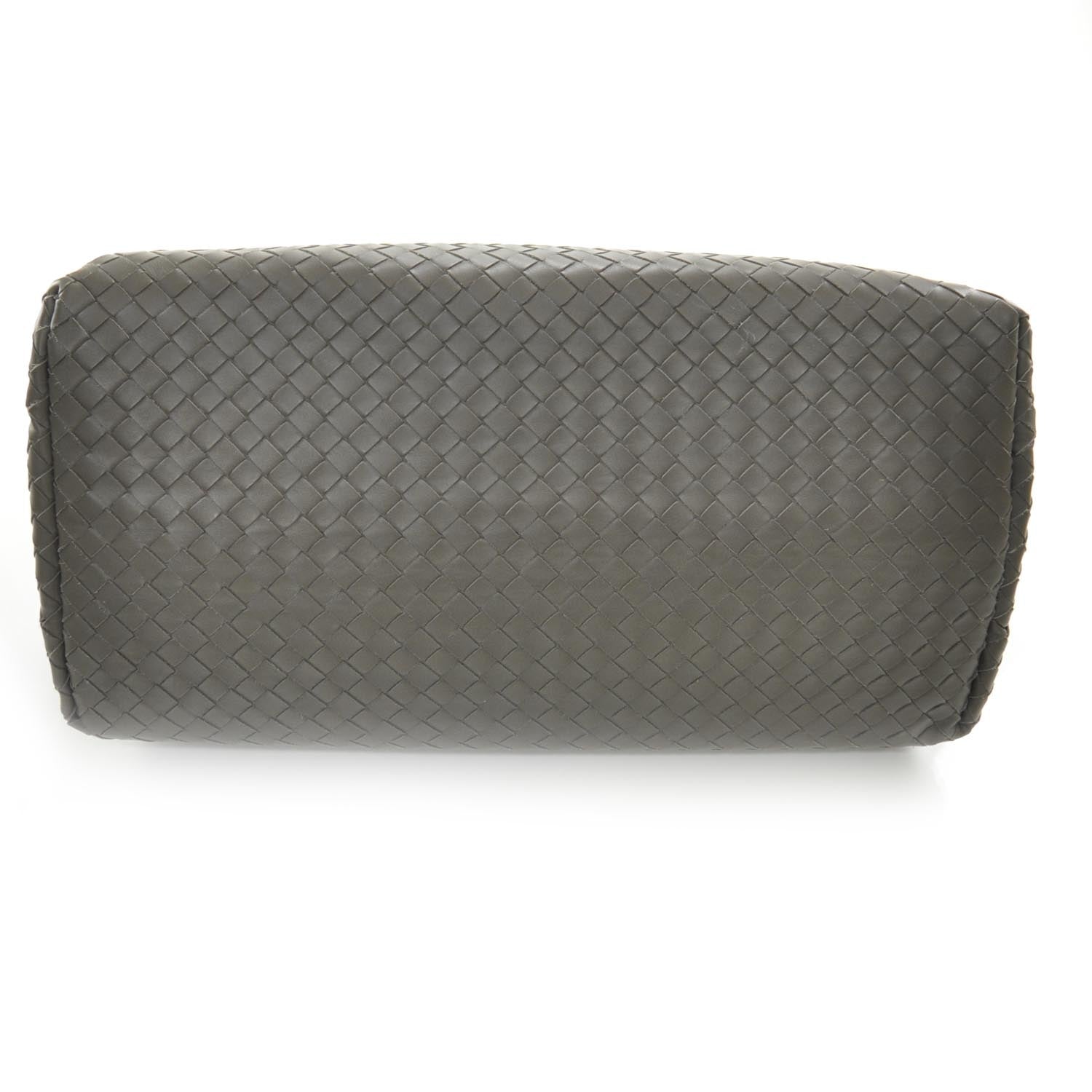 Bottega Veneta Leather Intrecciato Roma Tote Shadow 4 of 9