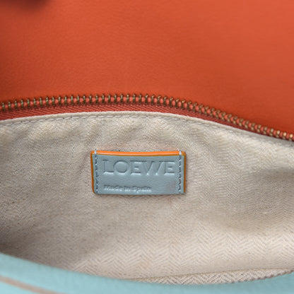 Loewe Calfskin Medium Paula's Ibiza Puzzle Bag Aqua Light Blue Multicolor 8 of 9