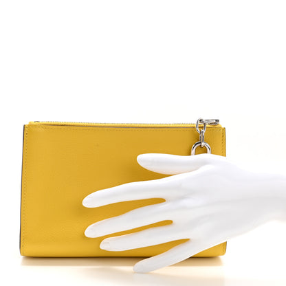 Hermes Evercolor Chaine d'Ancre Zipengo PM Toiletry Pouch Jaune De Naples 3 of 10