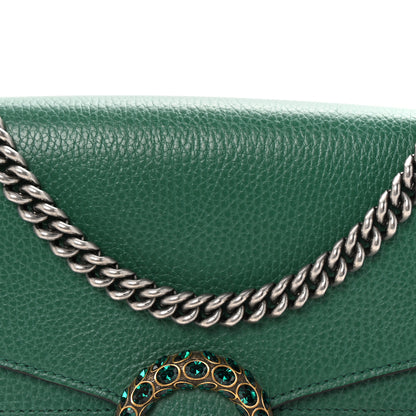 Gucci Dollar Calfskin Crystal Medium Dionysus Shoulder Bag Emerald 8 of 10
