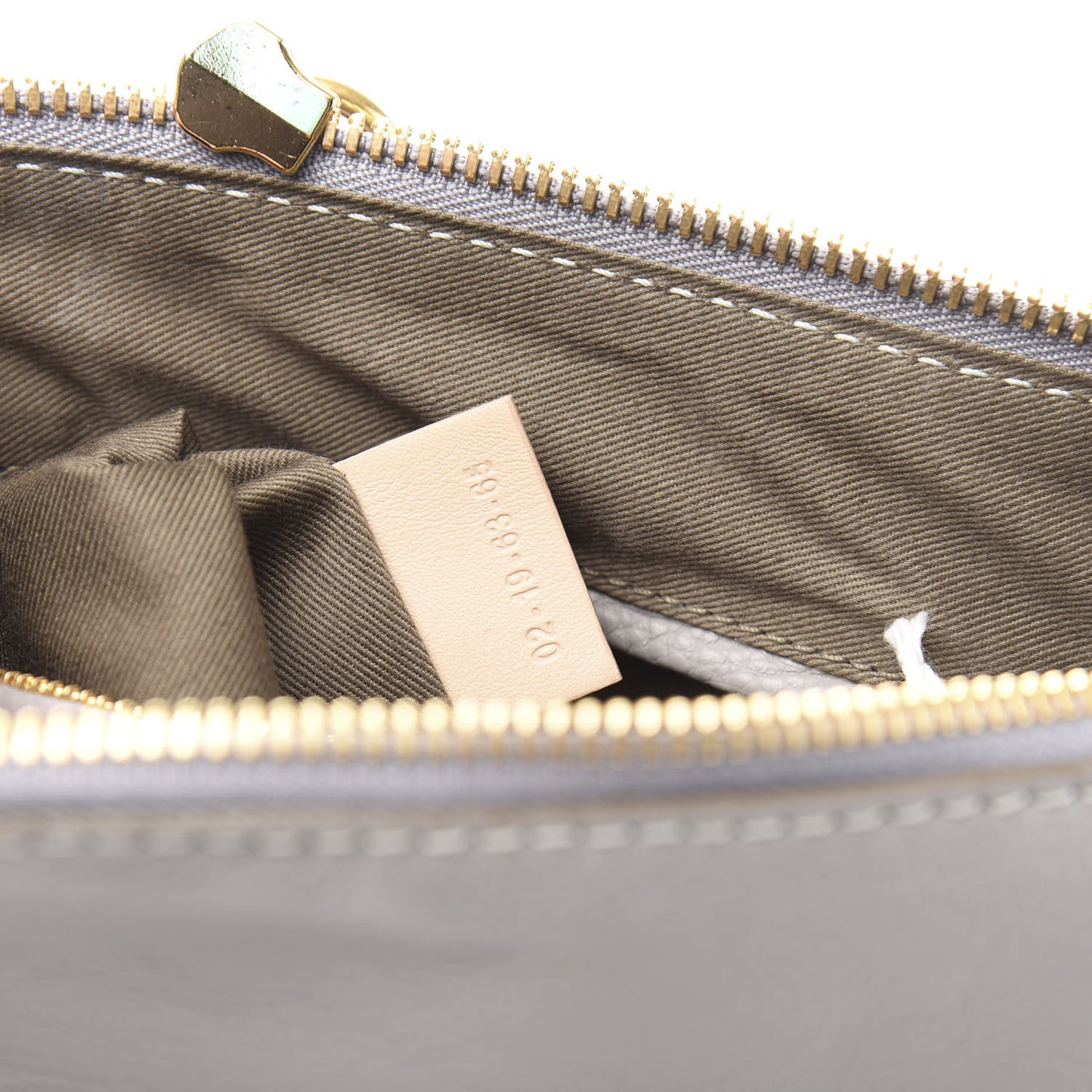 Calfskin Small Marcie Satchel Cashmere Grey
