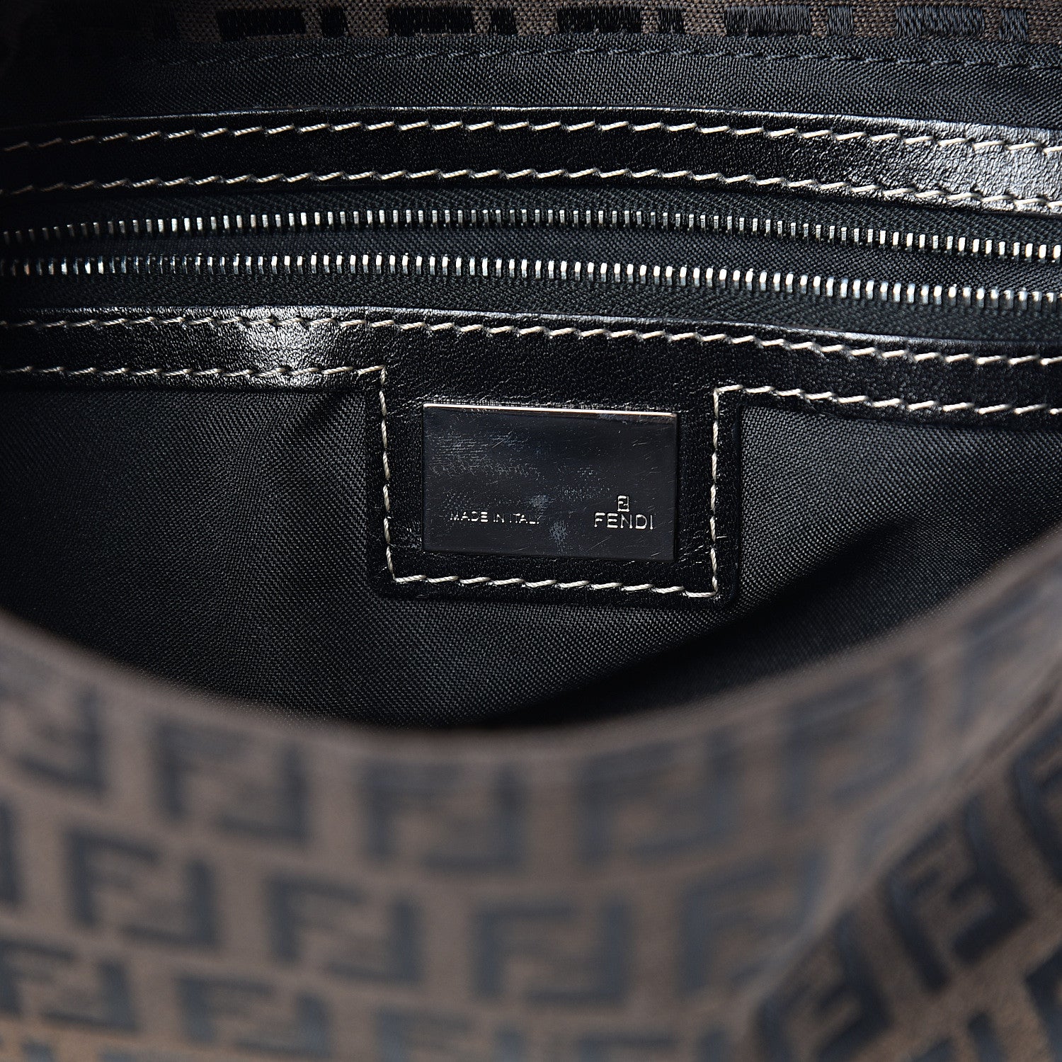 Fendi Zucchino Baguette Brown 5 of 9