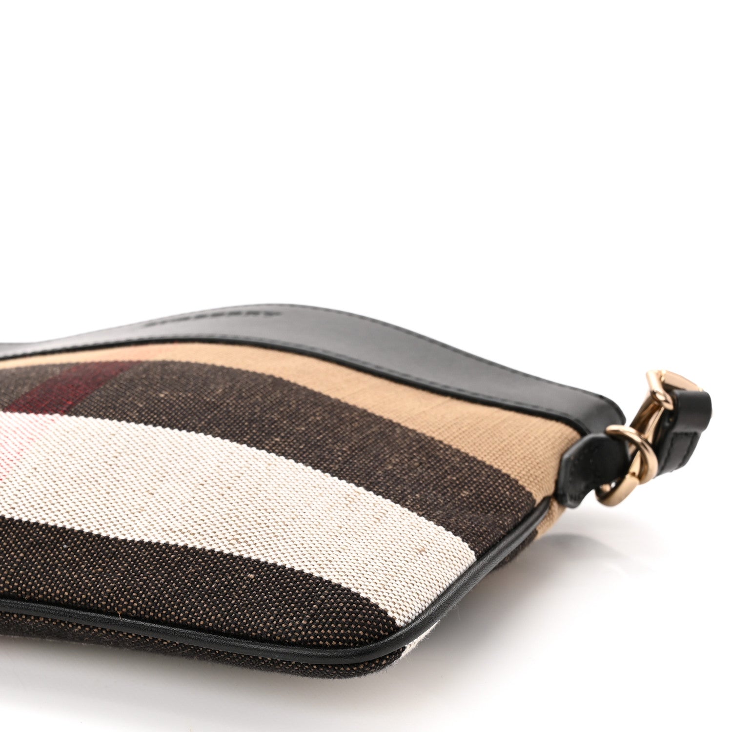 Burberry Mega Check Peyton Crossbody Clutch Bag Black 11 of 12