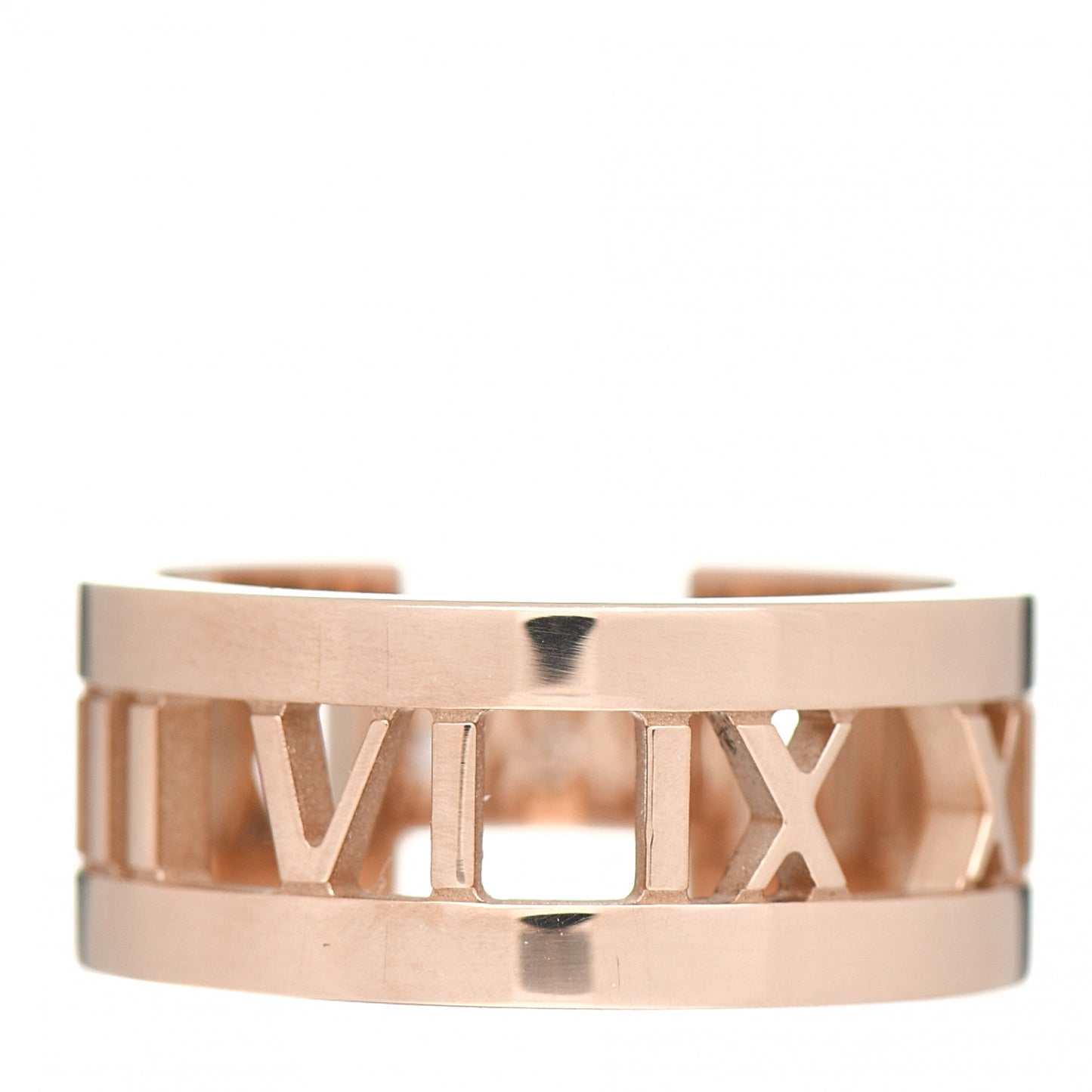 18K Rose Gold Diamond Open Atlas Ring 54 7