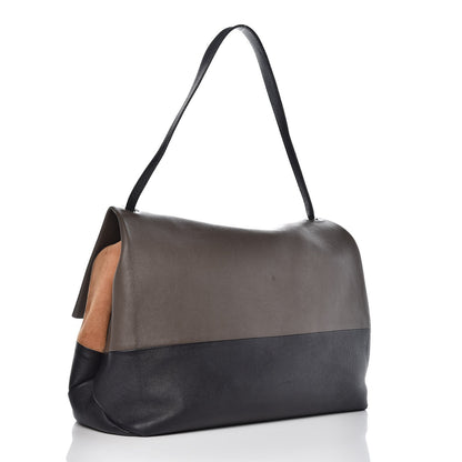Celine Calfskin Suede All Soft Shoulder Bag Taupe 3 of 14